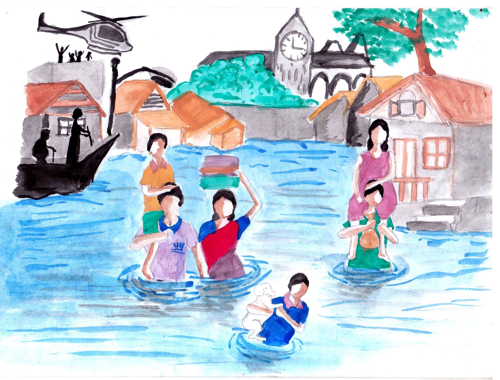 Tamil story about Chennai floods by Akilan