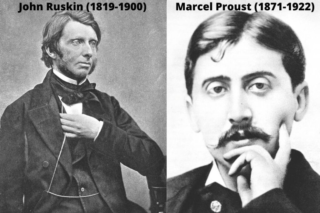 Comparative Analysis of John Ruskin and Marcel Proust