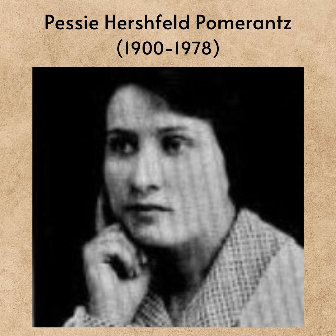 Yiddish poems by Pessie Hershfeld Pomerantz