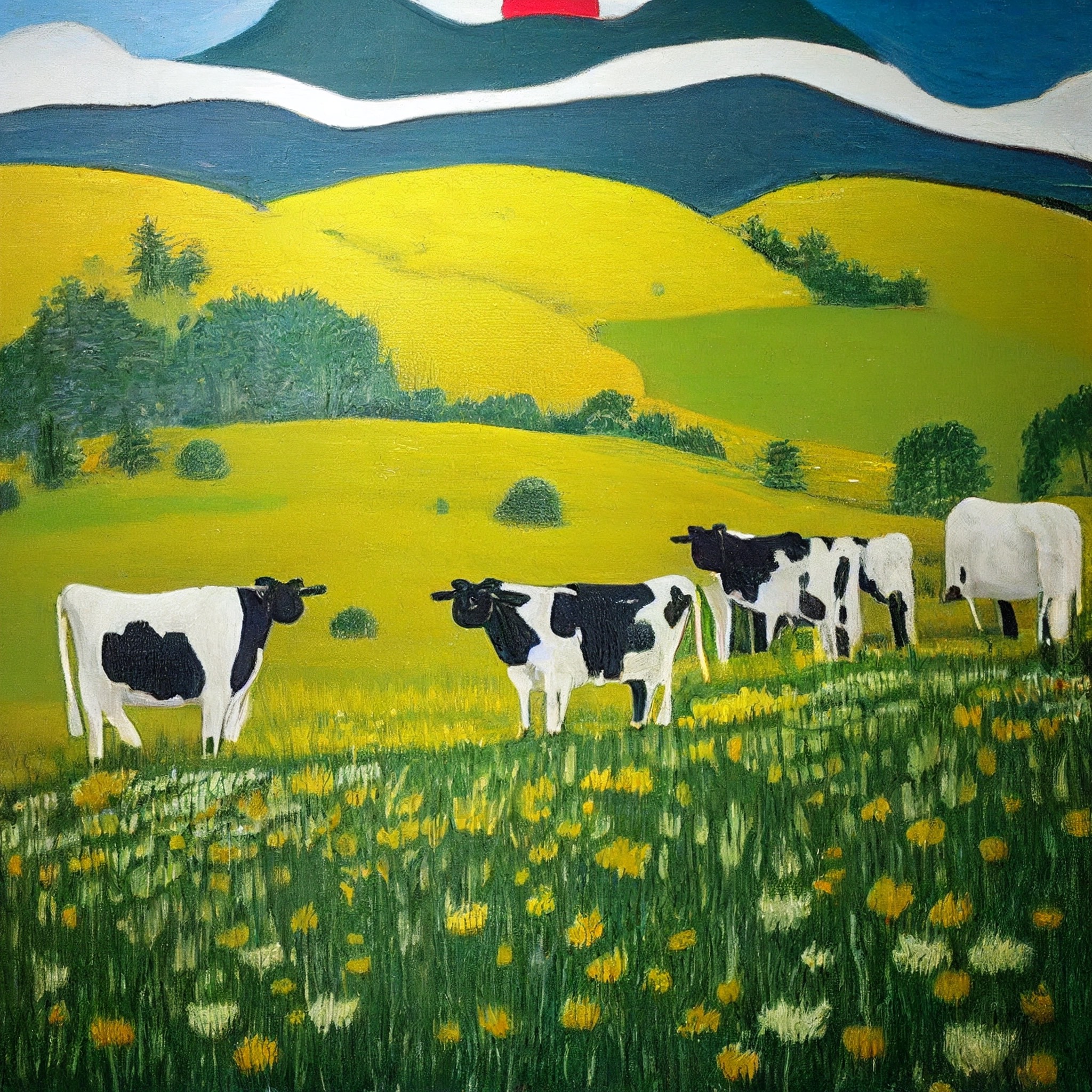 Cows in a field