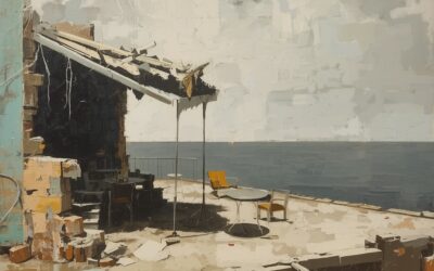 Al-Baqa Café, Gaza by Francis Kurkievicz